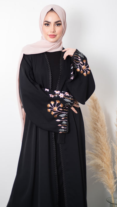 Aaliya Collections Bloom Sleeve Abaya